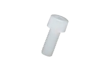 PVDF (樹脂製) 六角穴付きボルト(キャップスクリュー) PVC-0000 (白色不透明)